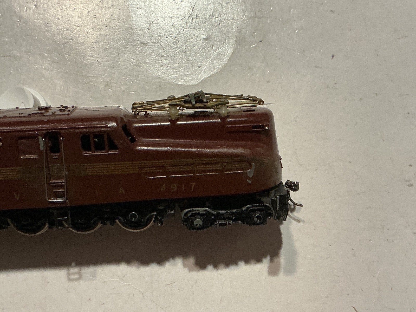 Penn Line. HO. GG1 : 1:87, Tuscan RED. late 1950’s. runs good