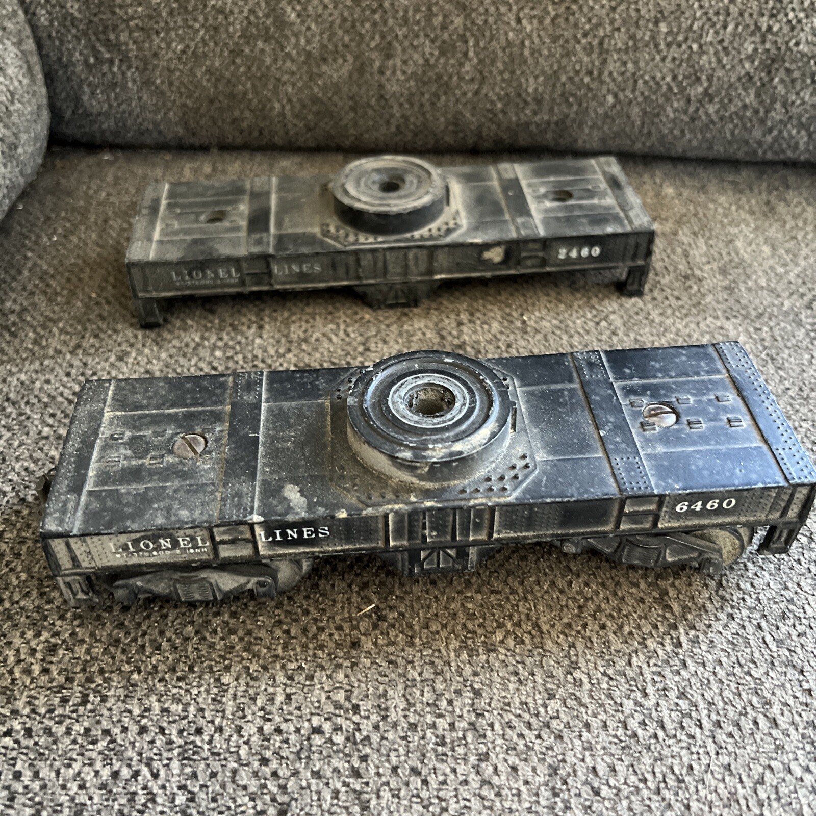3 Vintage Lionel Locomotive Cast Iron/Steel #1655 Lionel Lines 6460 2460
