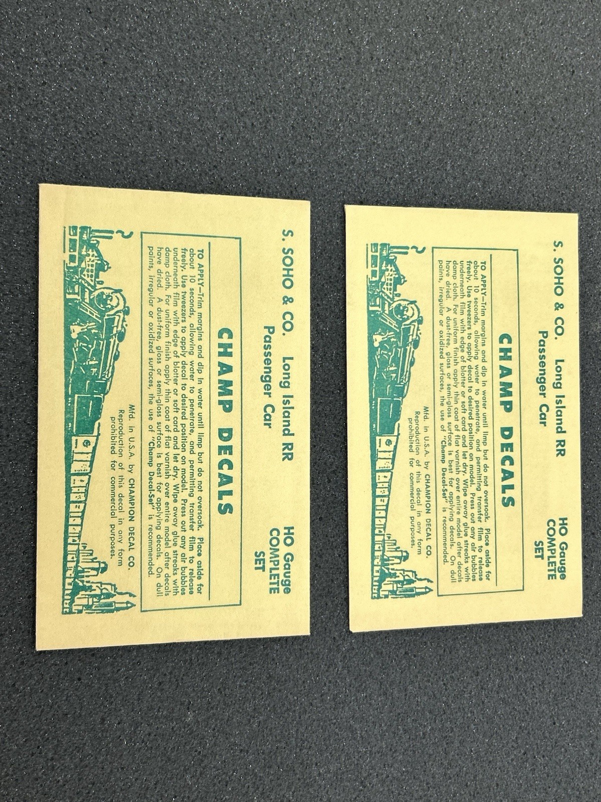 RARE HO S.SOHO & CO Brass Long Island RRR “Babylon Express” MU 3 Car Set (READ)