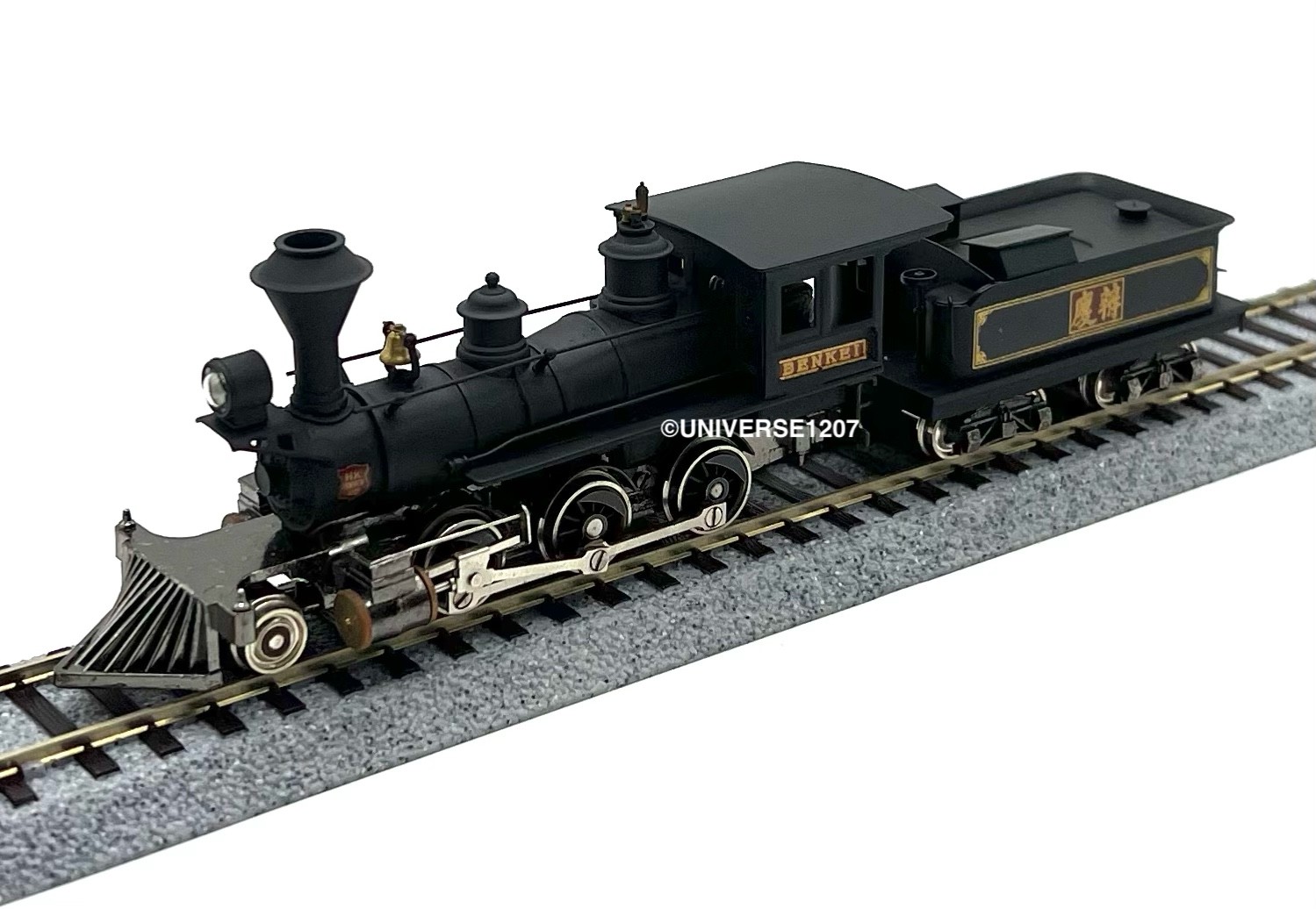 HO KTM H.K. Porter JGR 7100 2-6-0 Steam Locomotive RTR H0 Vintage Brass Model