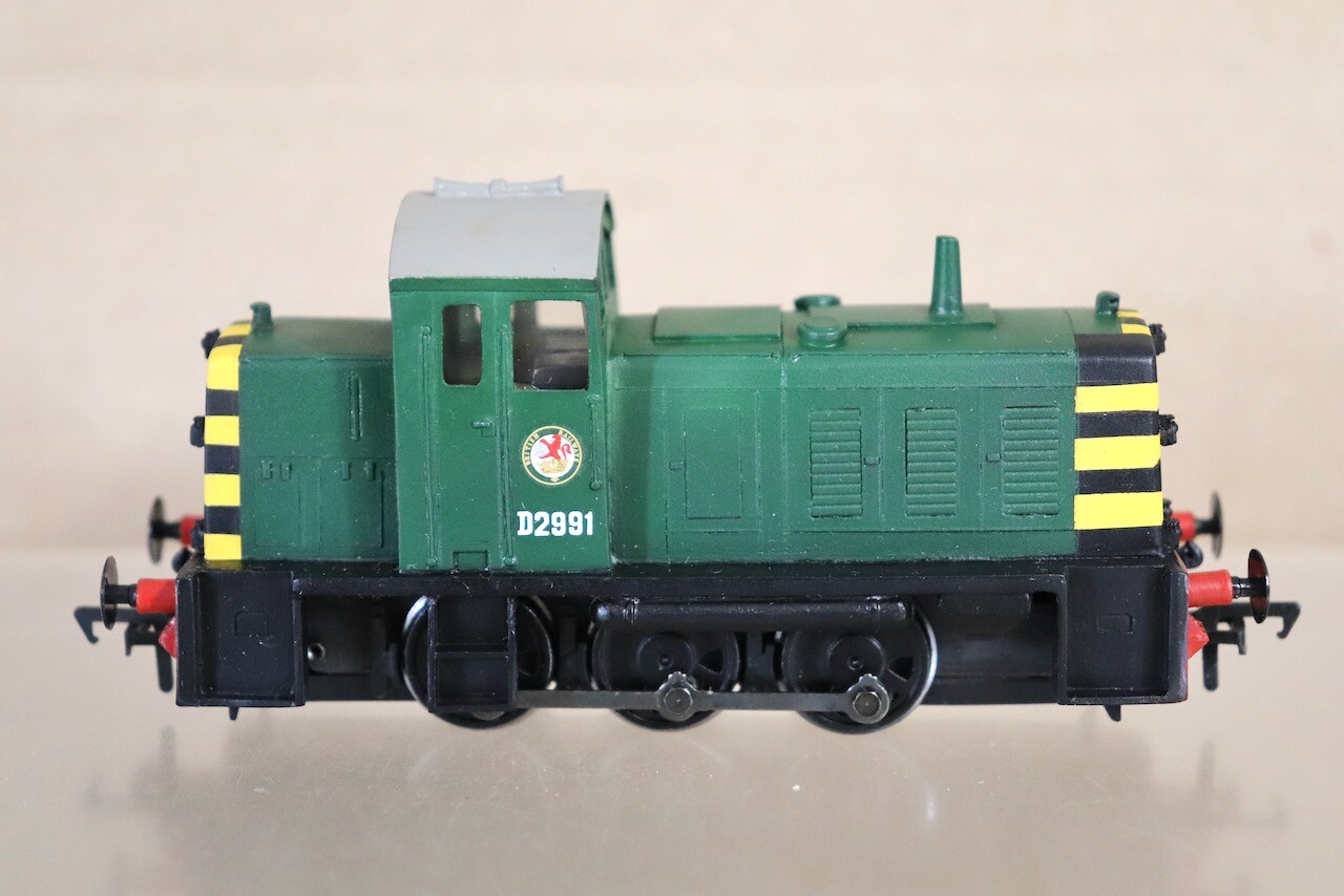 BACHMANN SILVER FOX MODELS KIT BUILT BR GREEN RUSTON CLASS 07 DIESEL LOCO D2991