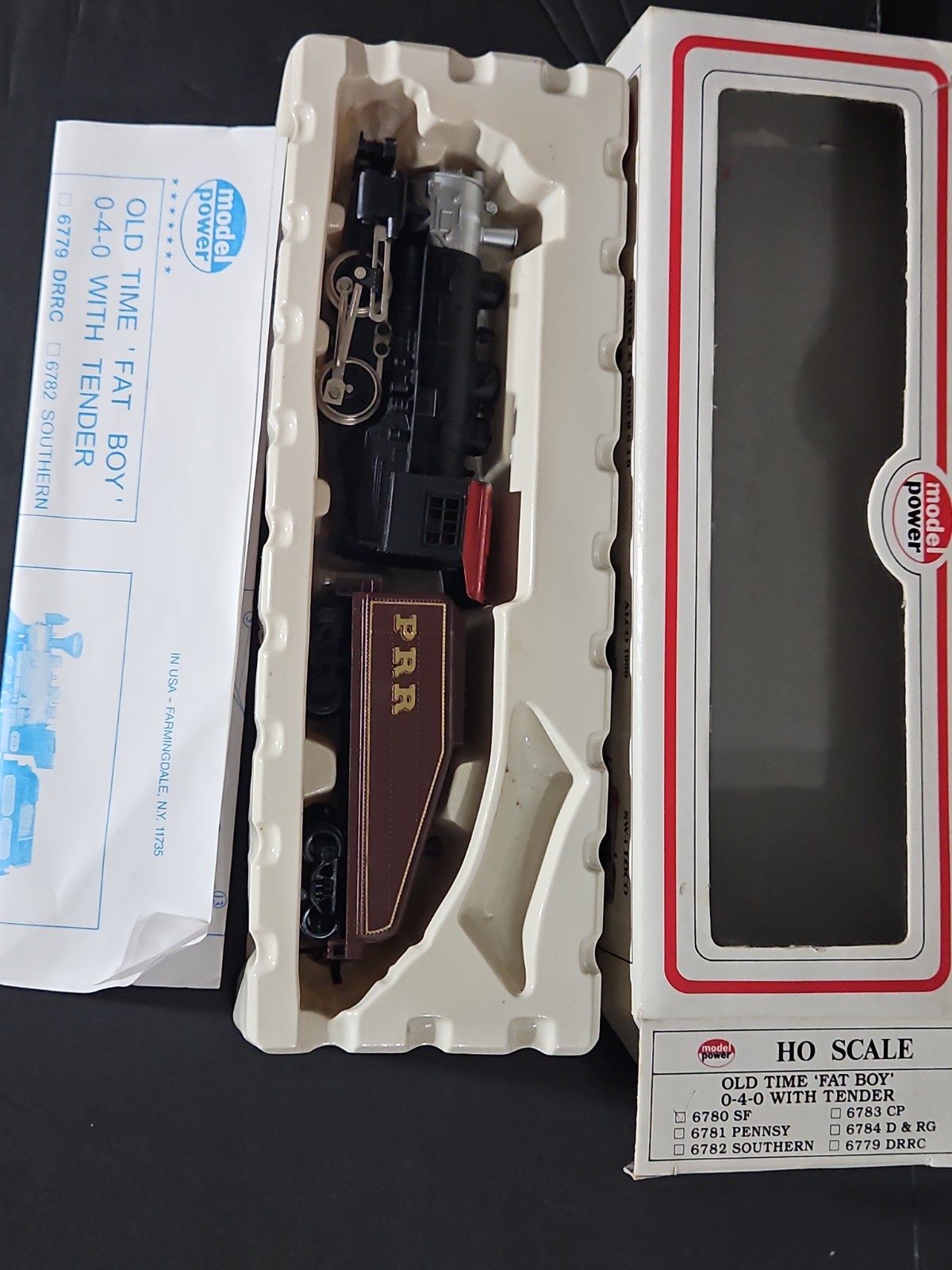 Model Power HO Scale PRR Fat Boy 0-4-0 LocomotiveTender/Pristine Unrun w/ Manual