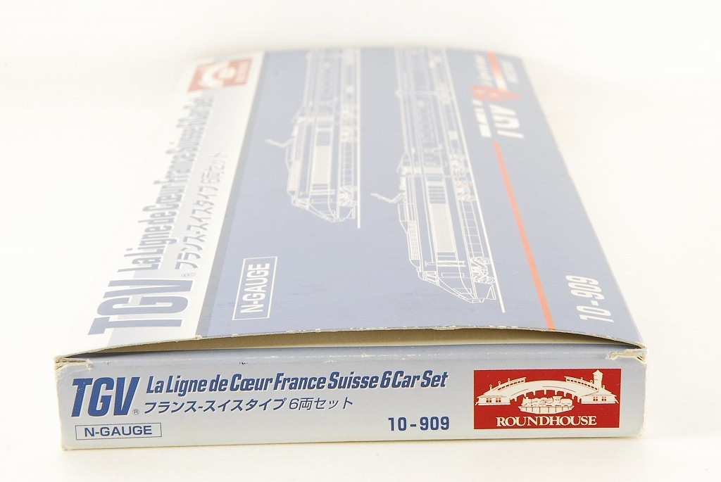 KATO N scale TGV 10-909 La Ligne de Coeur France Suisse 6 car set Flaw Condition
