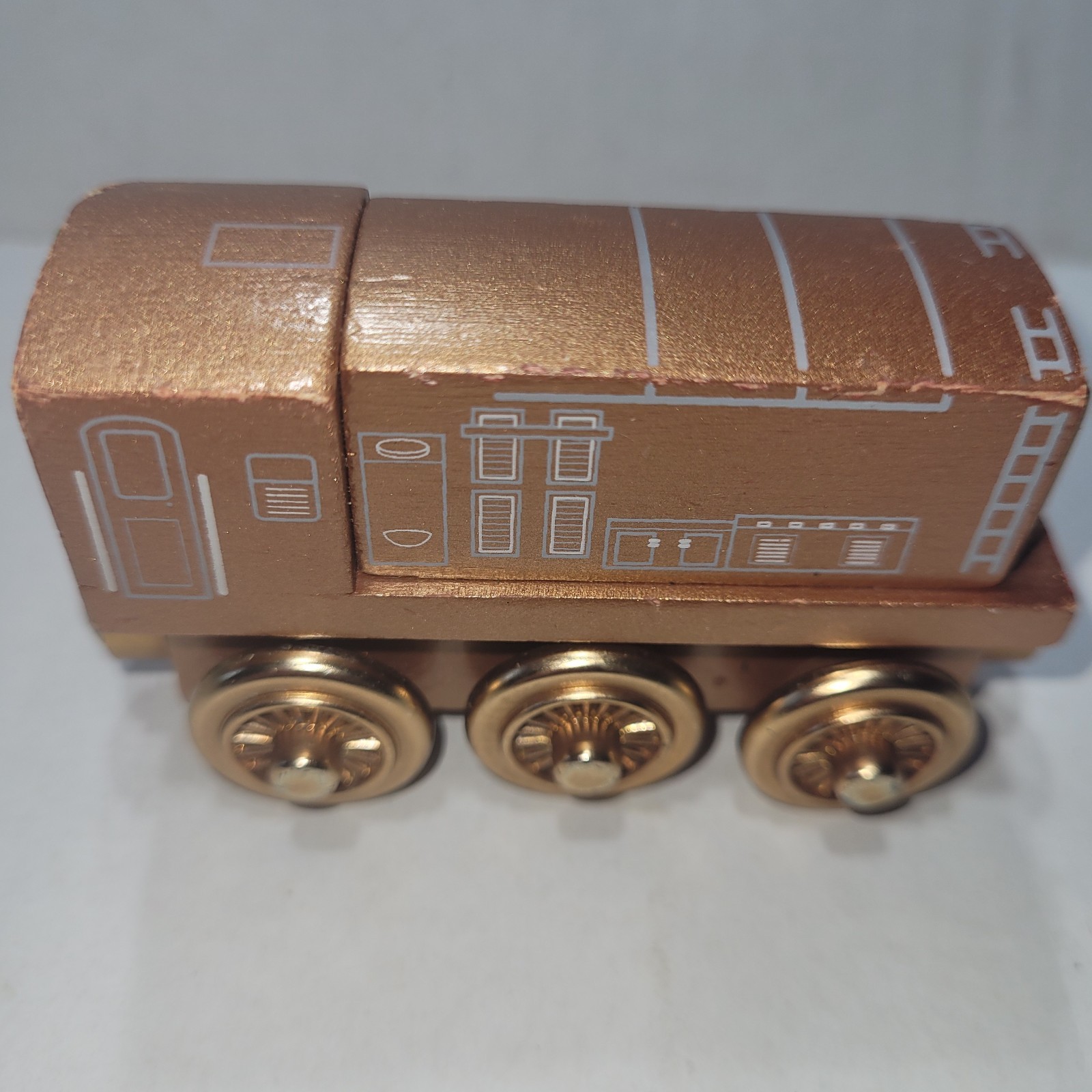 Thomas Friends Wooden Railway Limited 60 Year Edition Diesel Gold Train VGUC 3