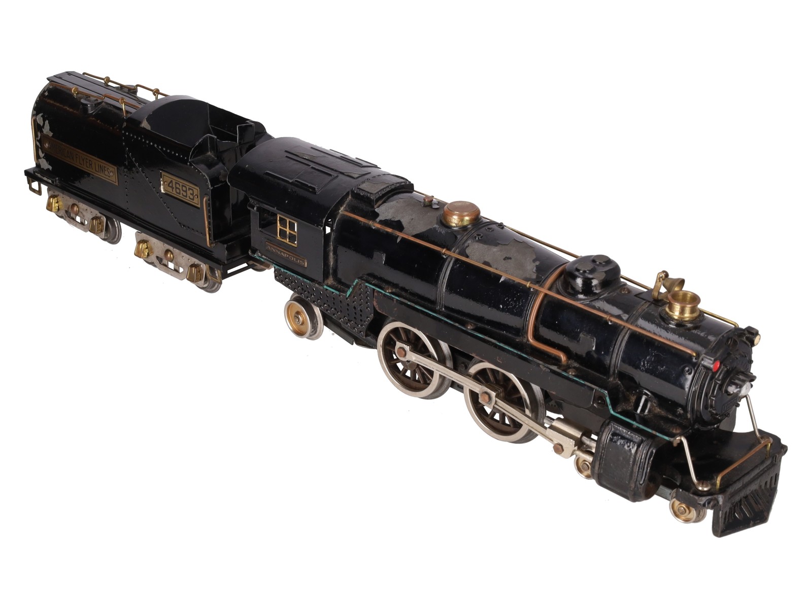 American Flyer 4693 Vintage Std Gauge 4-4-2 Diecast Steam Locomotive w/ Tender