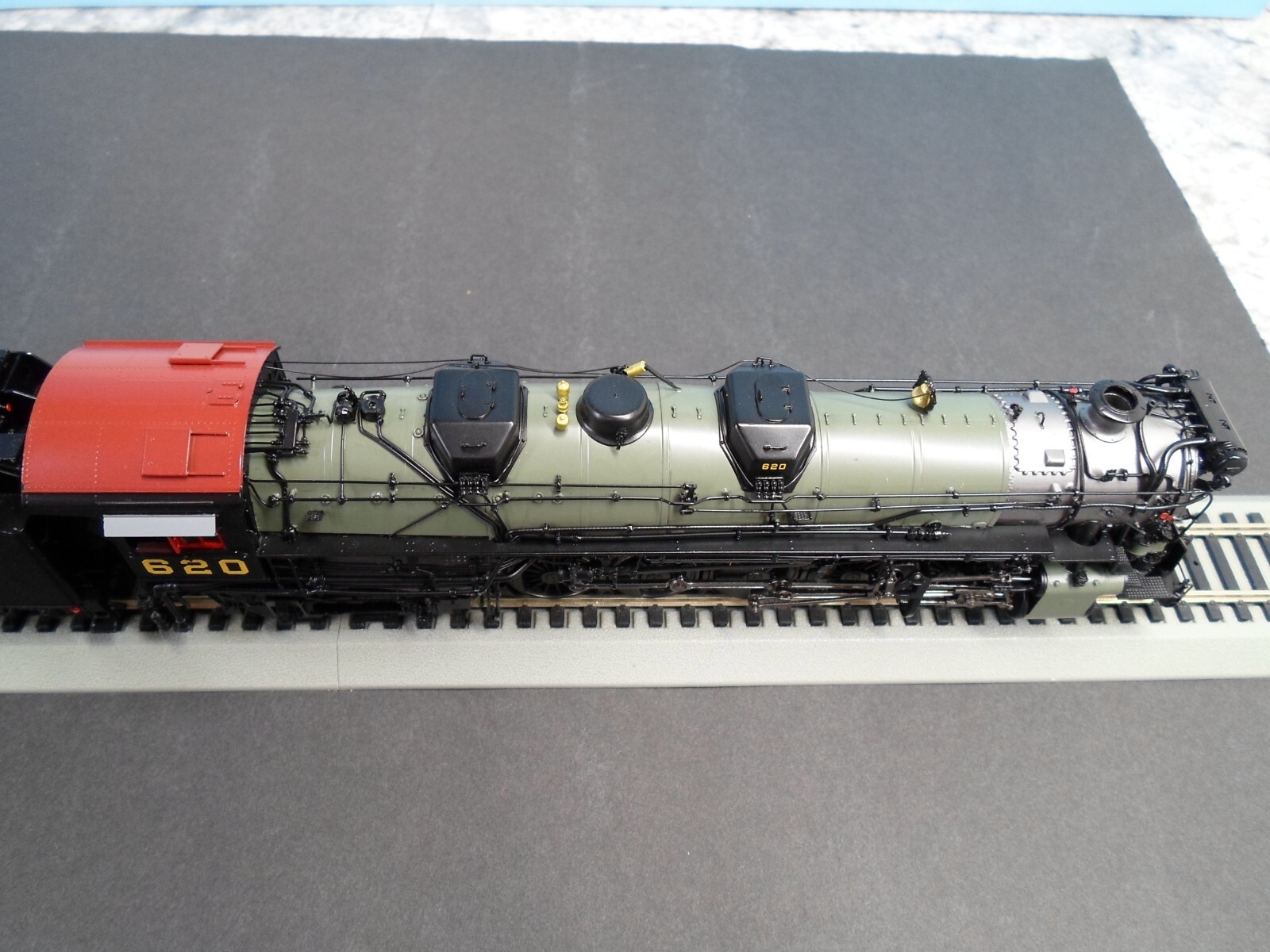 Glacier Park Models T&P I-1-ar Class 2-10-4 #620 Green Boiler Modernized, 1950’s