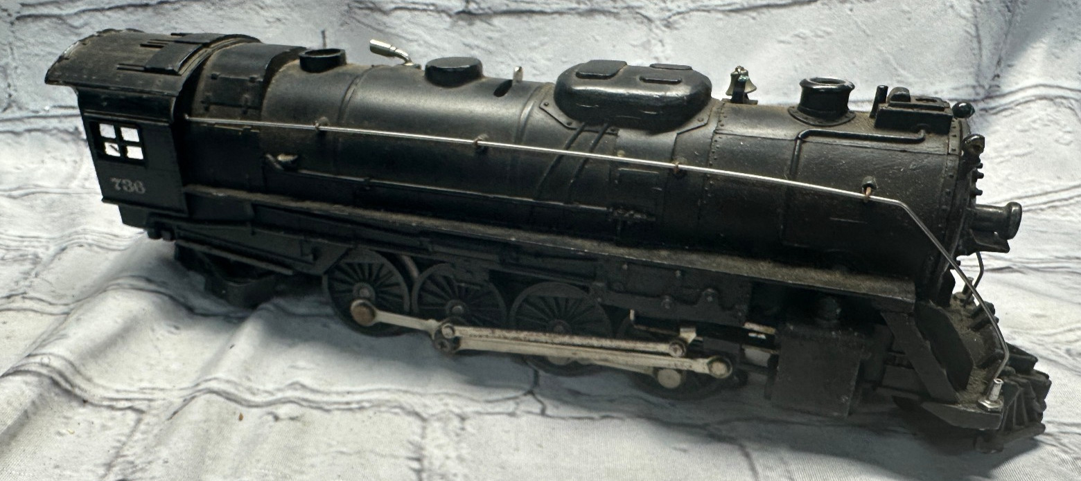 Vintag Lionel 736 Berkshire 2-8-4 Steam Locomotive Postwar O Gauge Black DieCast