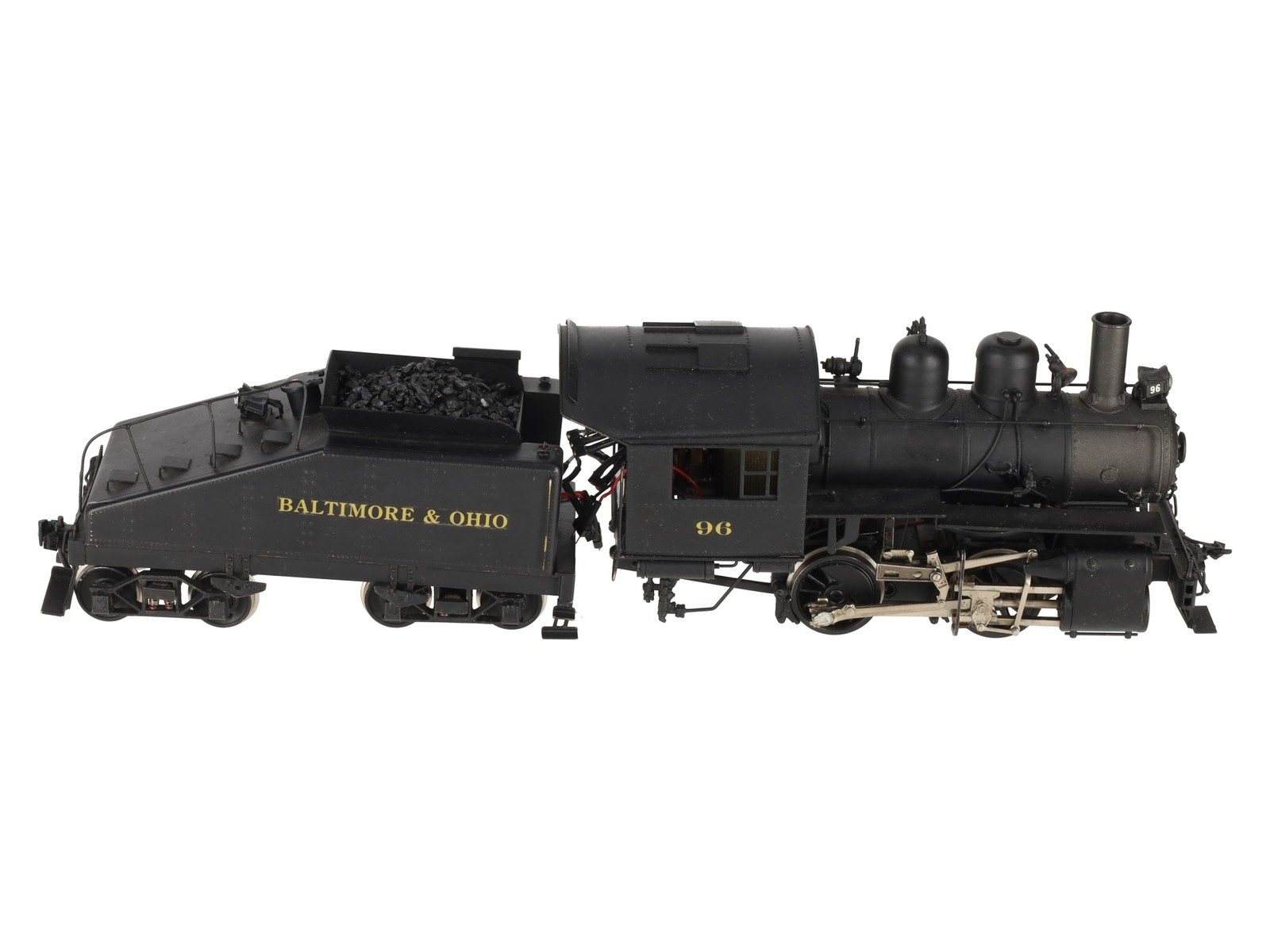 KTM O Scale 2-Rail B&O 0-4-0T Dockside Steam locomotive w/tender #96 – Painted