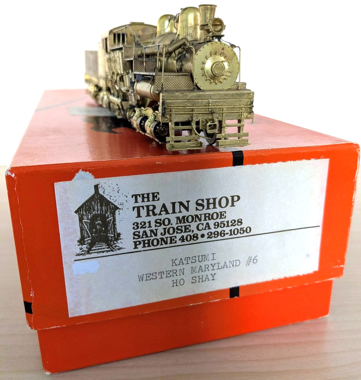 SUPER RARE! THE TRAIN SHOP KTM BRASS WM #6 3-TRUCK SHAY HO *BACKHEAD *RUNS G@@D!
