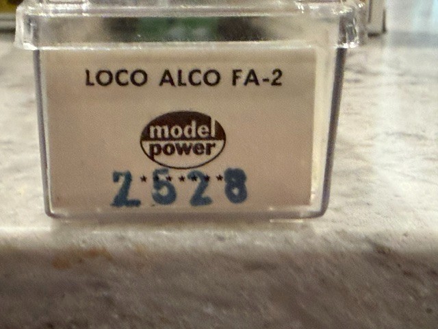 Vintage Model Power N-gauge diesel locomotive. Lightly used.