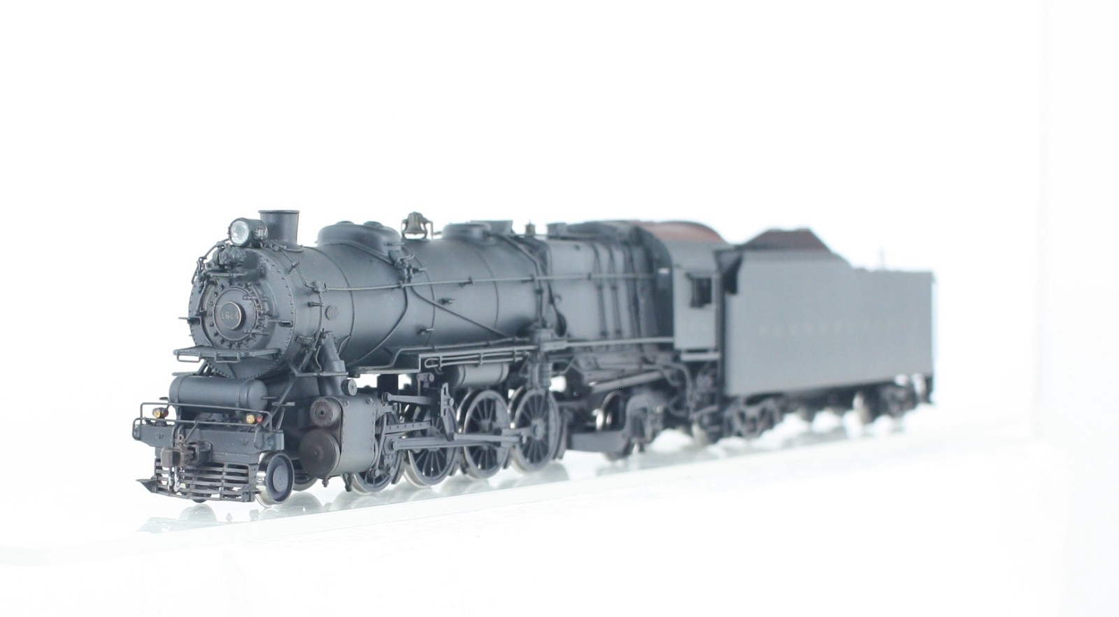 HO Brass Railworks Pennsylvania L-1 2-8-2 Factory Painted #1614 Weathered Detail