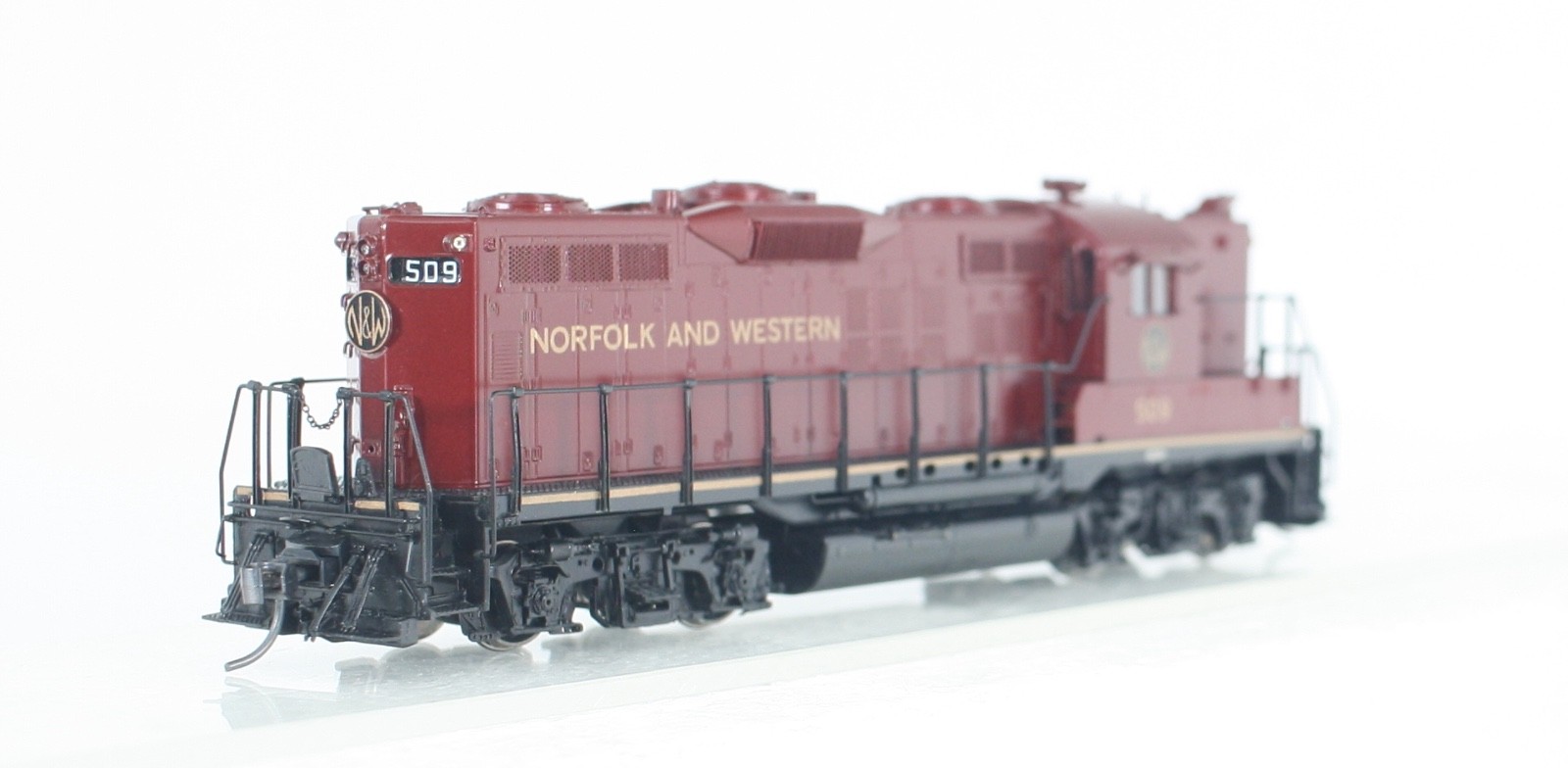 HO Brass Overland Models 5620.1 Norfolk & Western GP9 Diesel #509 Excellent