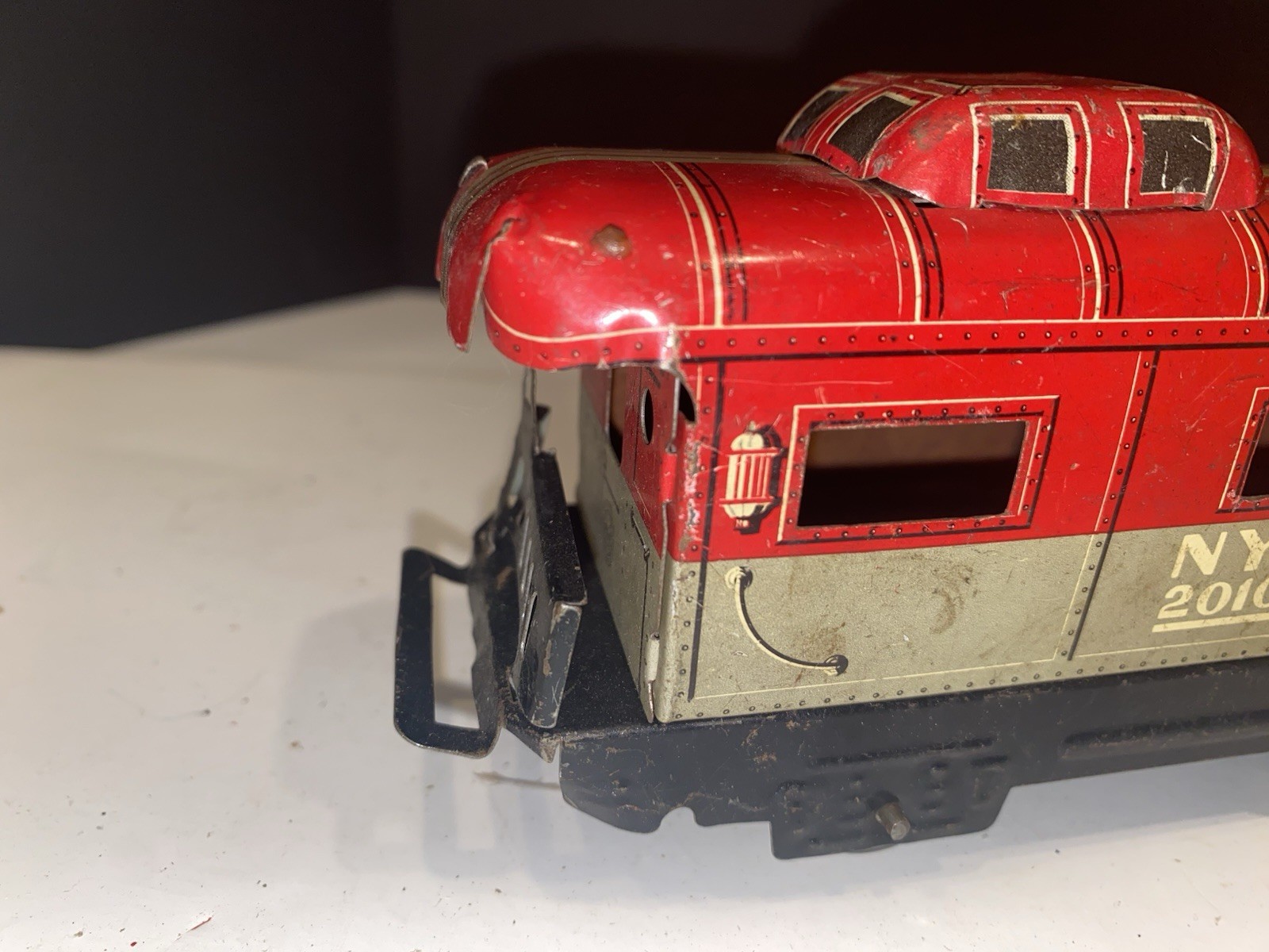 Vintage Marx O Gauge Tin Litho Train Car Lot: NYC 20102, PA 37961, Lehigh 28500