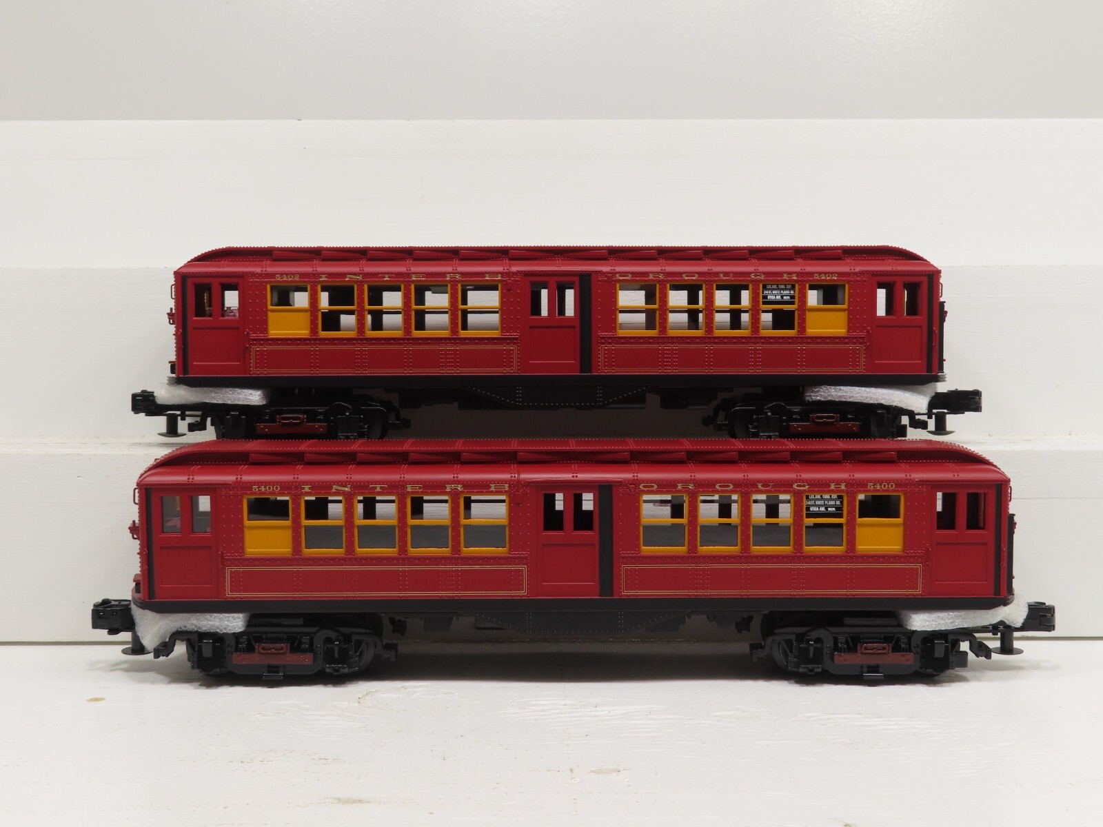 MTH 30-2448-3 Metropolitan (Red) 2 Car LO-V Add On Non Powered NIB