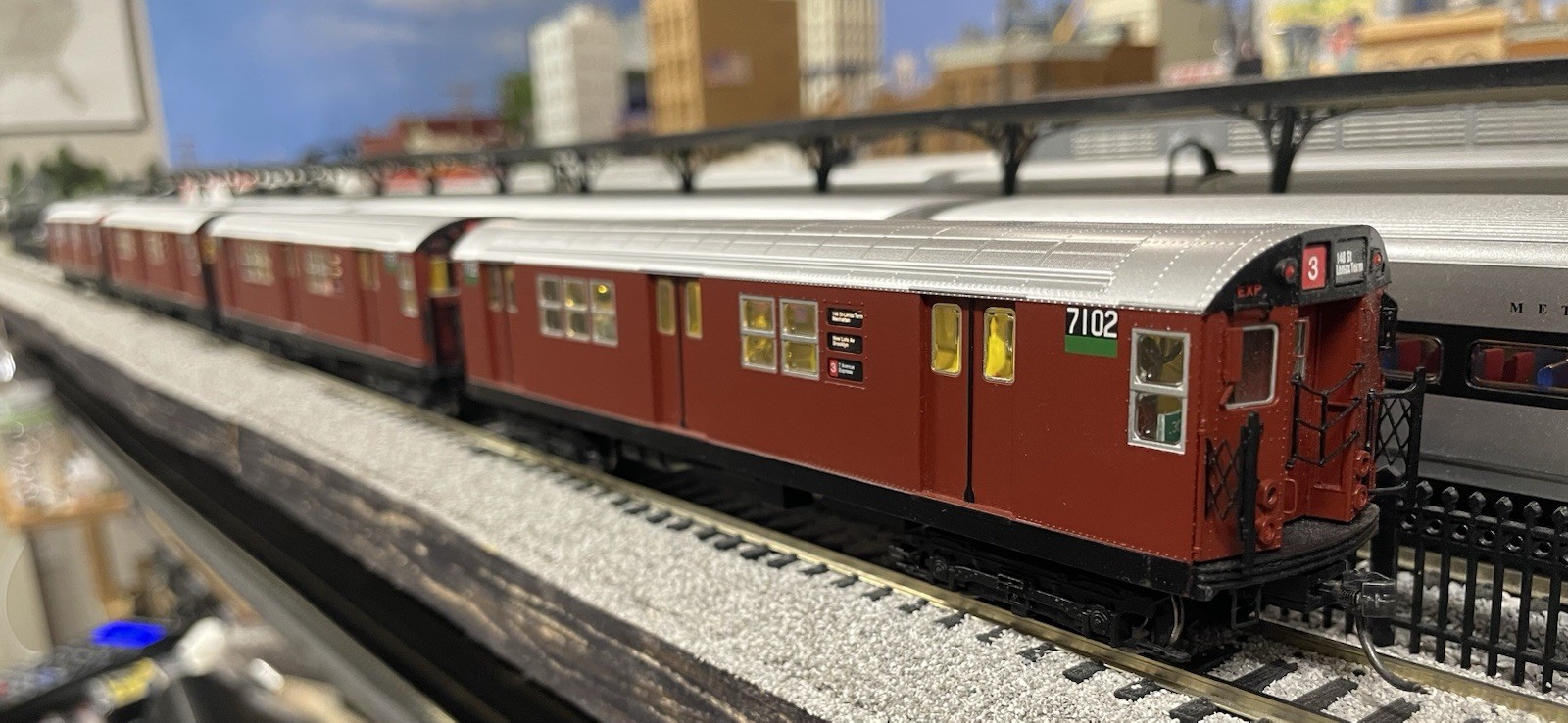 MTH HO 4-car R-21 Subway Set MTA SOUTHBOUND DCC&SOUND