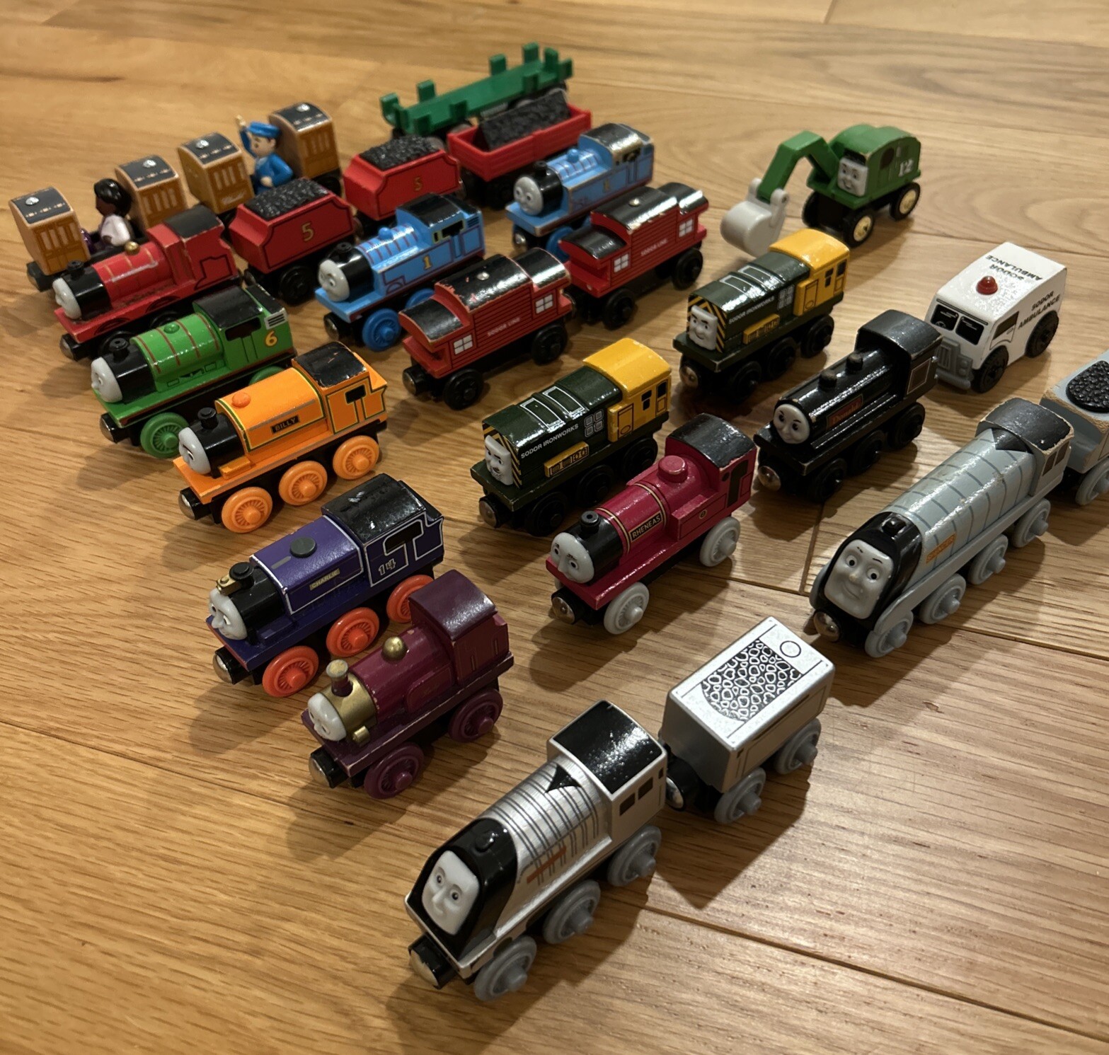 Thomas & Friends Magnetic Wooden Railway VTG Douglas Lady Rheneas Alfie Charlie