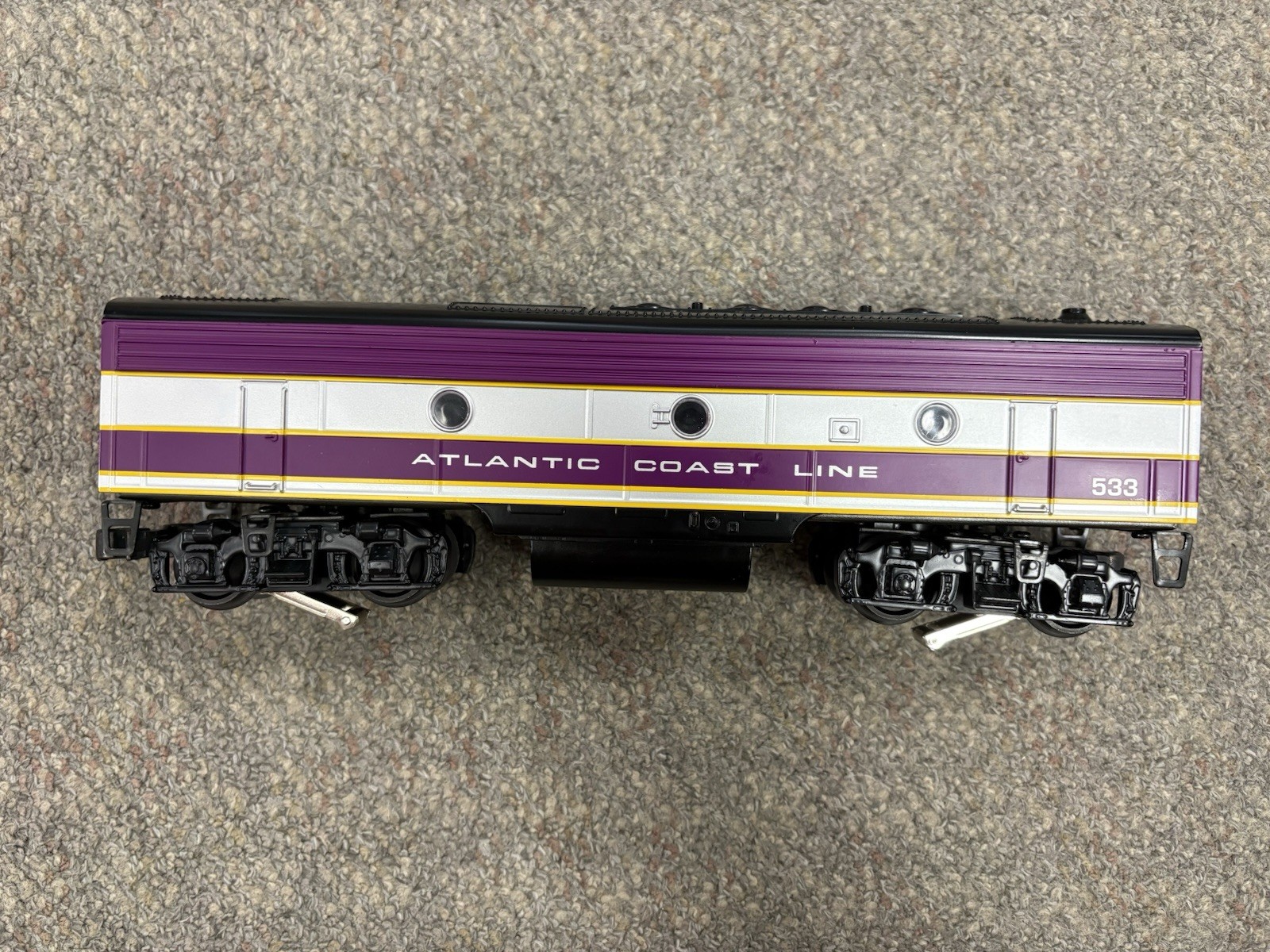 + Williams O ACL Atlantic Coast Line #533 F7 Dummy B Unit Locomotive F7208