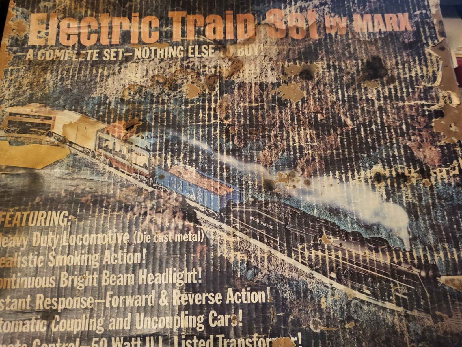 Marx Train Set Union Pacific 52875/666 Steam Locomotive + Cars+Track+Transformer