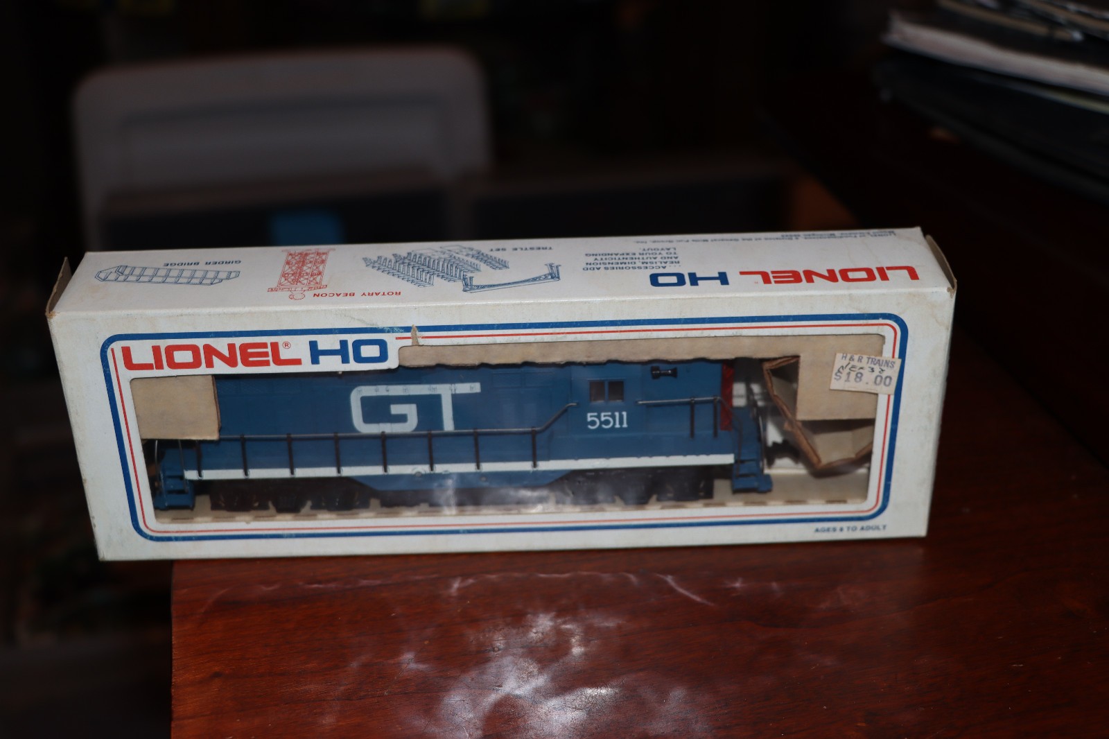 HO 1/87 Vintage 1970s Lionel GP-9 Diesel Locomotive GRAND TRUNK GT #55