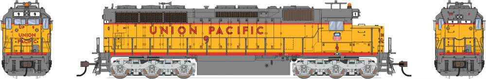 Broadway Limited Imports HO 4295 EMD SD45, Union Pacific #9