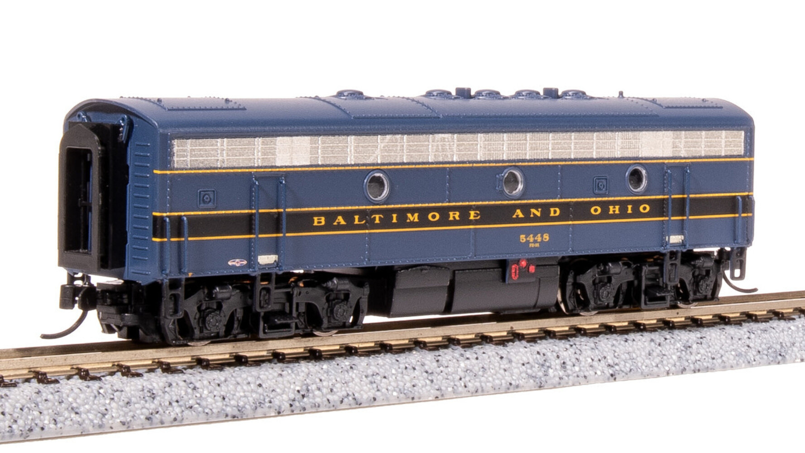 Broadway Limited 7767 N B&O EMD F7B Blue, Black, Gold Diesel Locomotive #5456