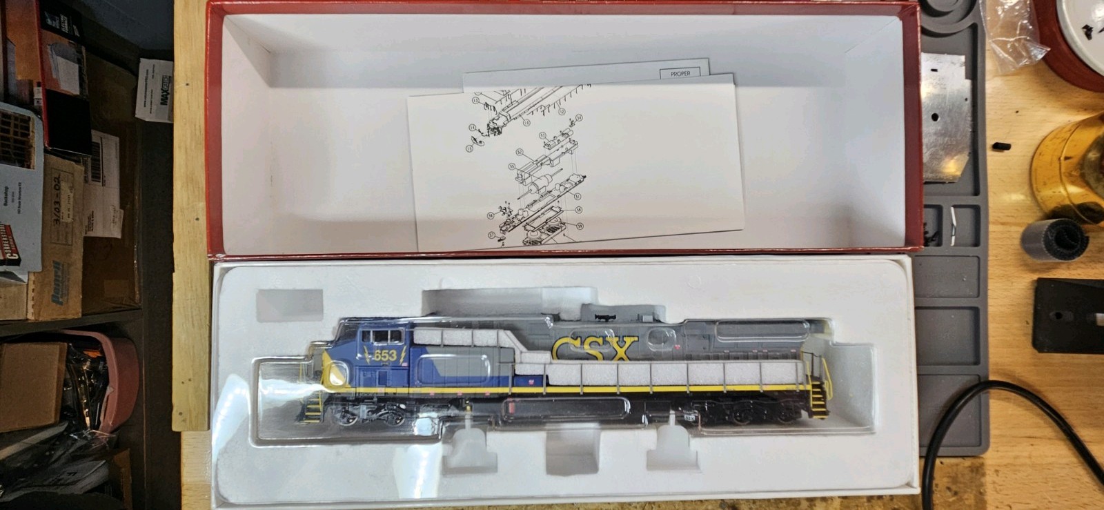 Broadway Limited 2605 HO CSX GE AC6000CW Paragon2 #653 Locomotive