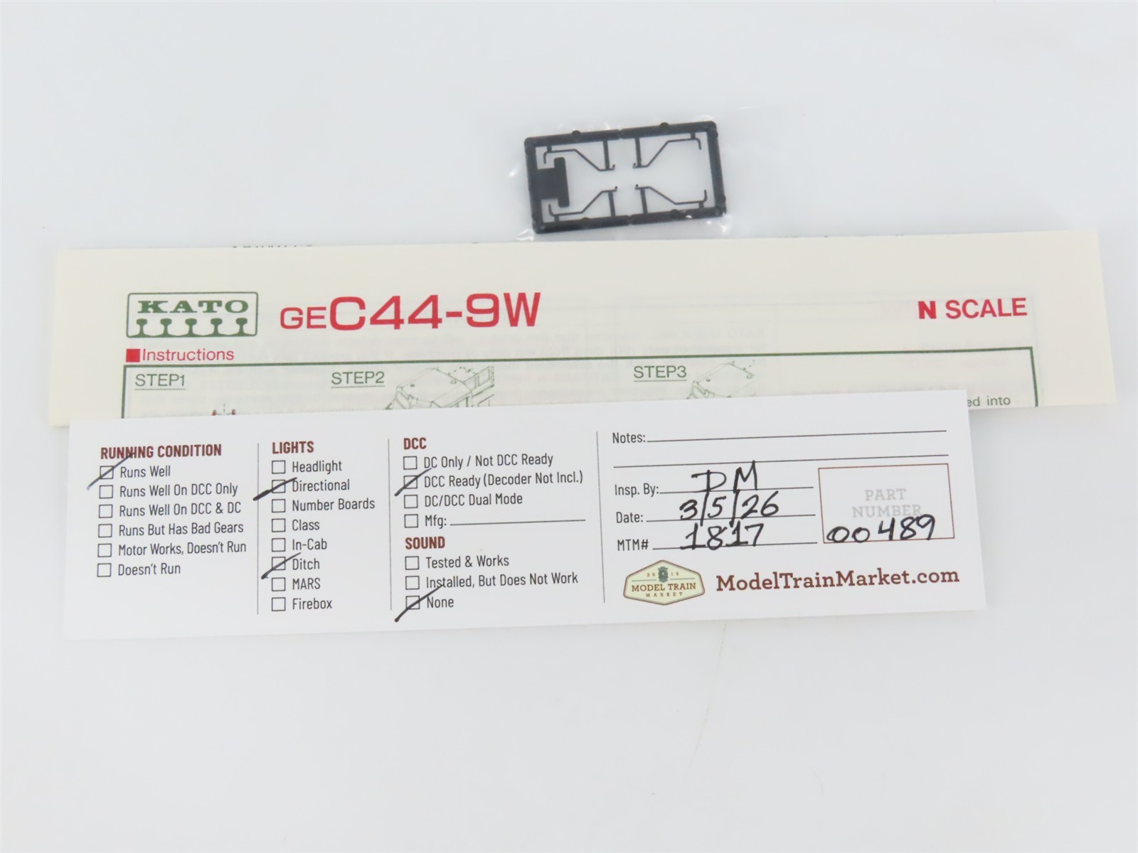 N Scale KATO 176-3200 BNSF Railway C44-9W Diesel #4407 – Custom – DCC Ready