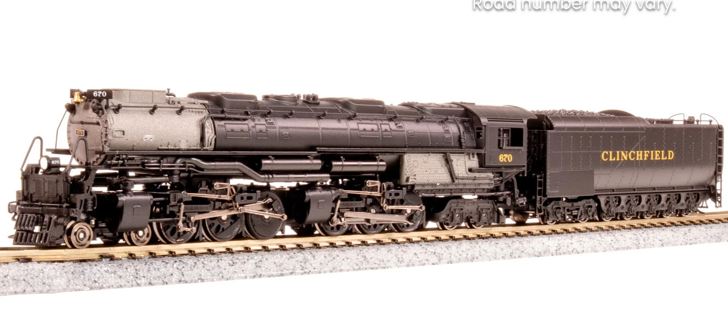 BROADWAY LIMITED 6989 N Clinchfield Challenger 4-6-6-4, #670 Coal PARAGON4/SMOKE