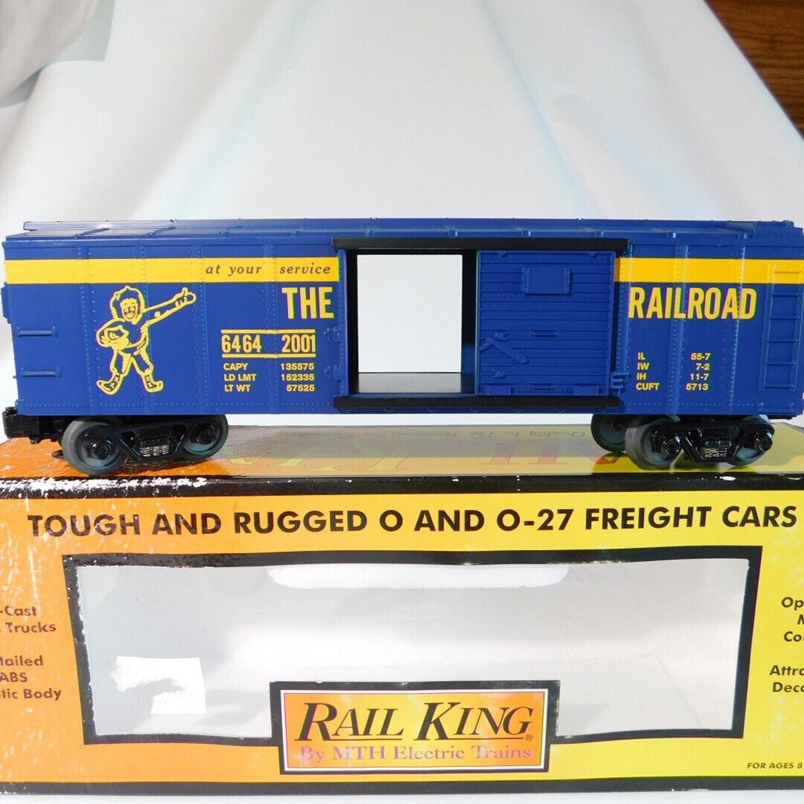 MTH Rail King 30-7161 The Alaska Railroad Stock Car Type O & O-27 w/ box Train