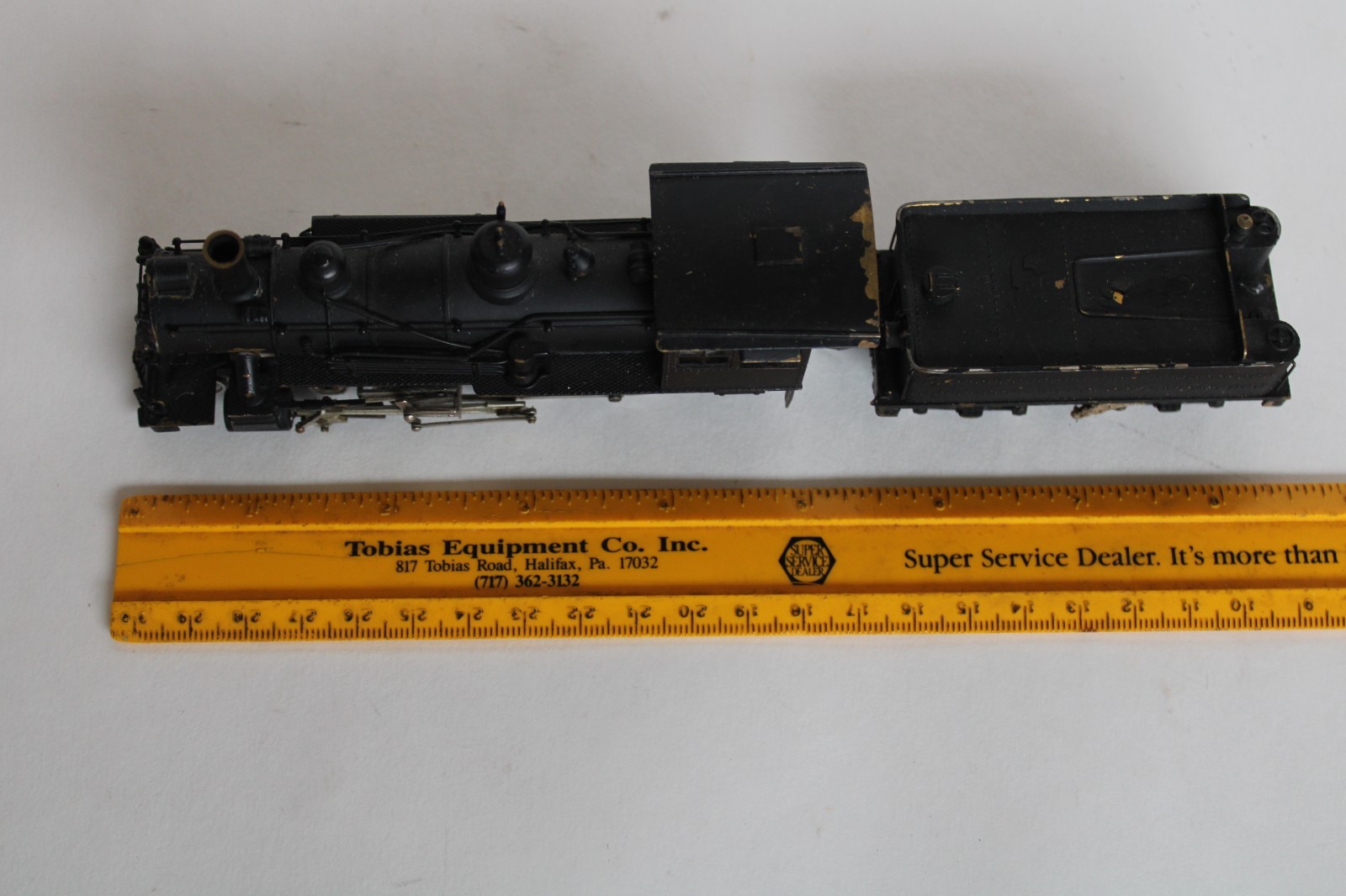 Vintage HO Painted Brass 4-6-0 Locomotive Engine & Tender, Japan