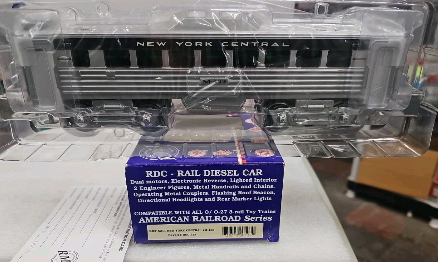 RMT-5211, NEW YORK CENTRAL M493 POWERED RDC MOTOR DIESEL RAILCAR. NIB, See Ad.