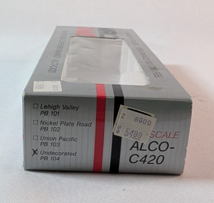MRC Lima HO Scale ALCO C420 PB104 Undecorated Diesel Locomotive Boxed