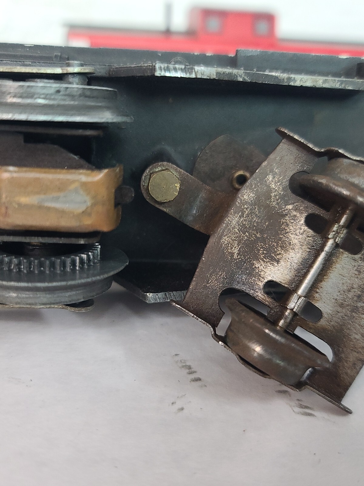 Asis Working #666 Marx O Cast Metal 0-4-2 Steam Locomotive Tin Tender & Caboose