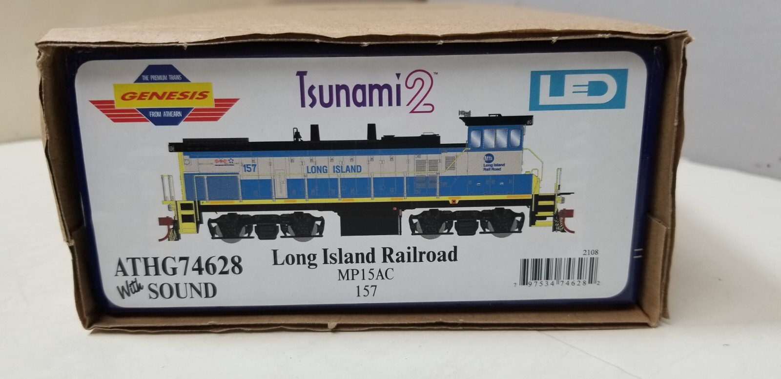 Athearn Genesis G74628 HO LONG ISLAND RAILROAD EMD MP15AC 157 DCC Tsunami2 Sound