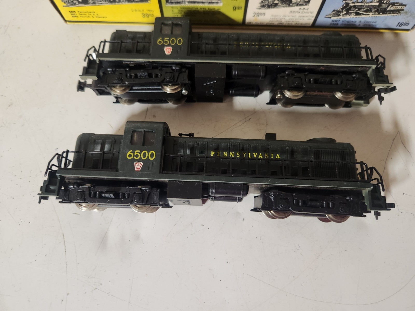 AHM Brand Pennsylvania RR Loco 6500 & Dummy Car CHECK VIDEO