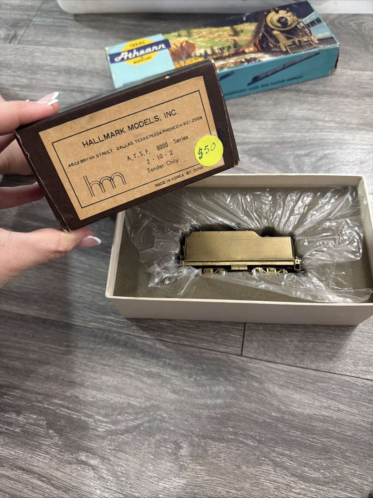 Hallmark Models HO-Scale 2-10-2 ATSF 9000 Series Unpainted Brass Tender