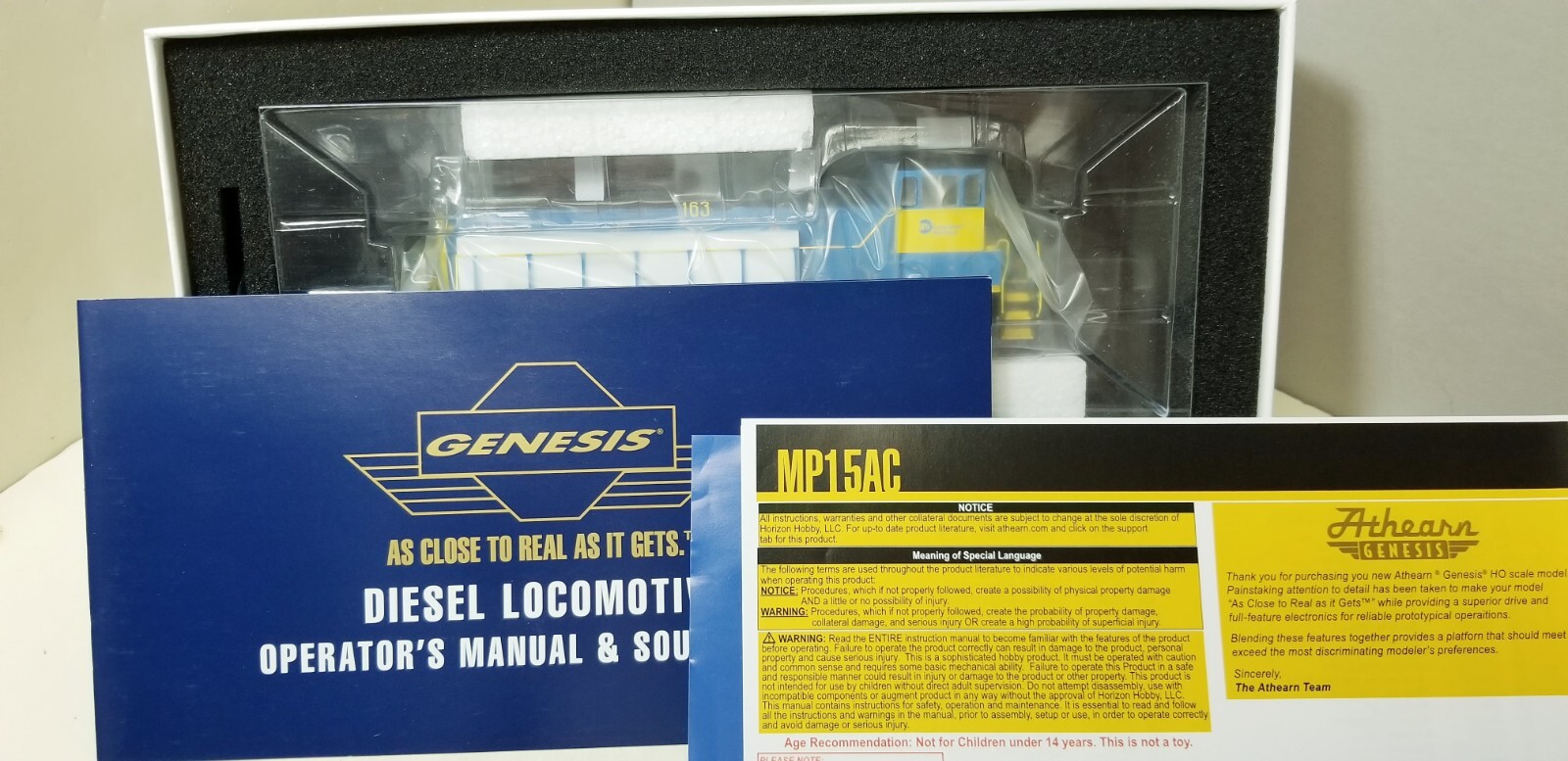 Athearn Genesis G74627 HO LONG ISLAND RAILROAD EMD MP15AC 163 DCC Tsunami2 Sound