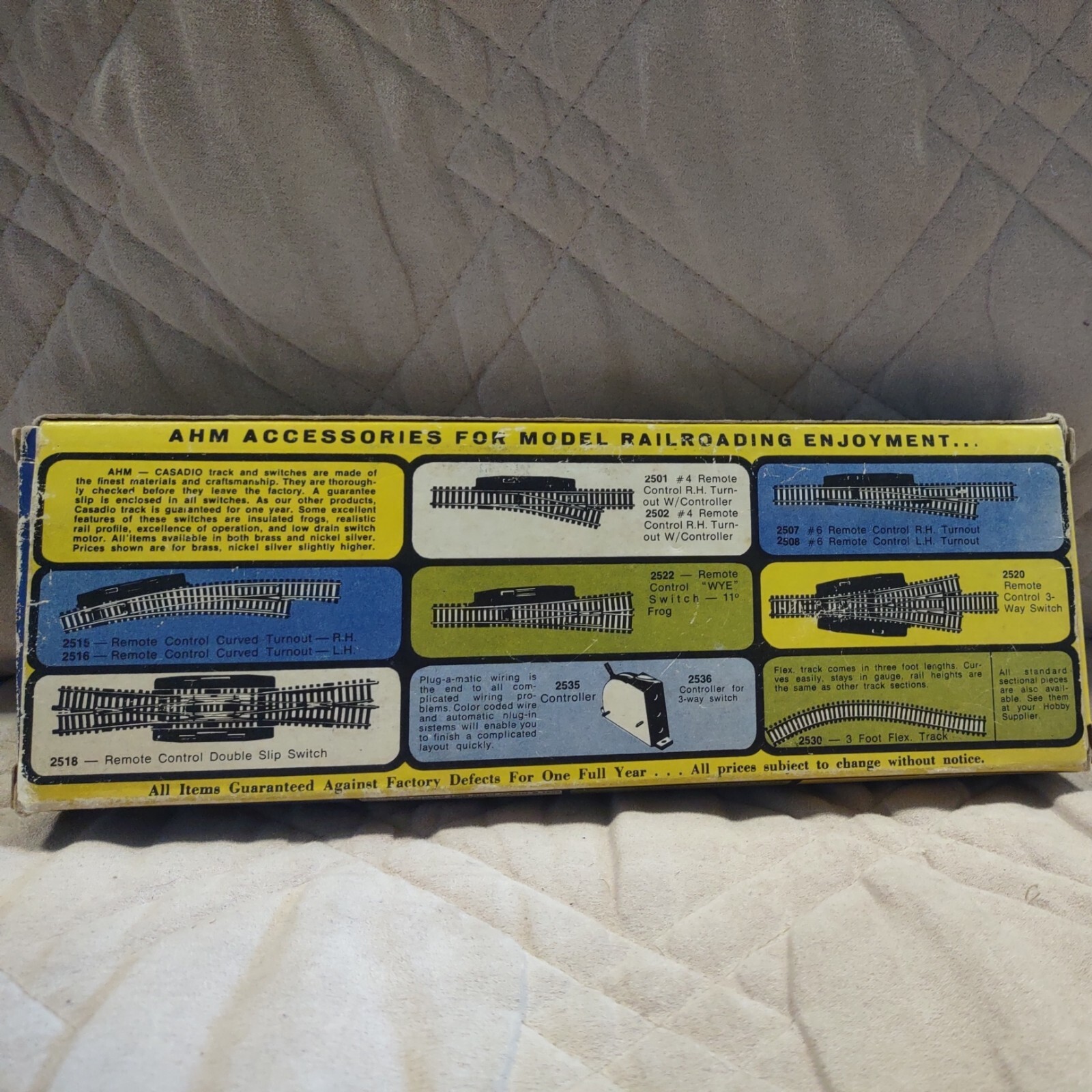 AHM HO #5015F ALCO CENTURY 424 CENTRAL OF NEW JERSEY ,#1540 Kay-be Toys + 2 Gift