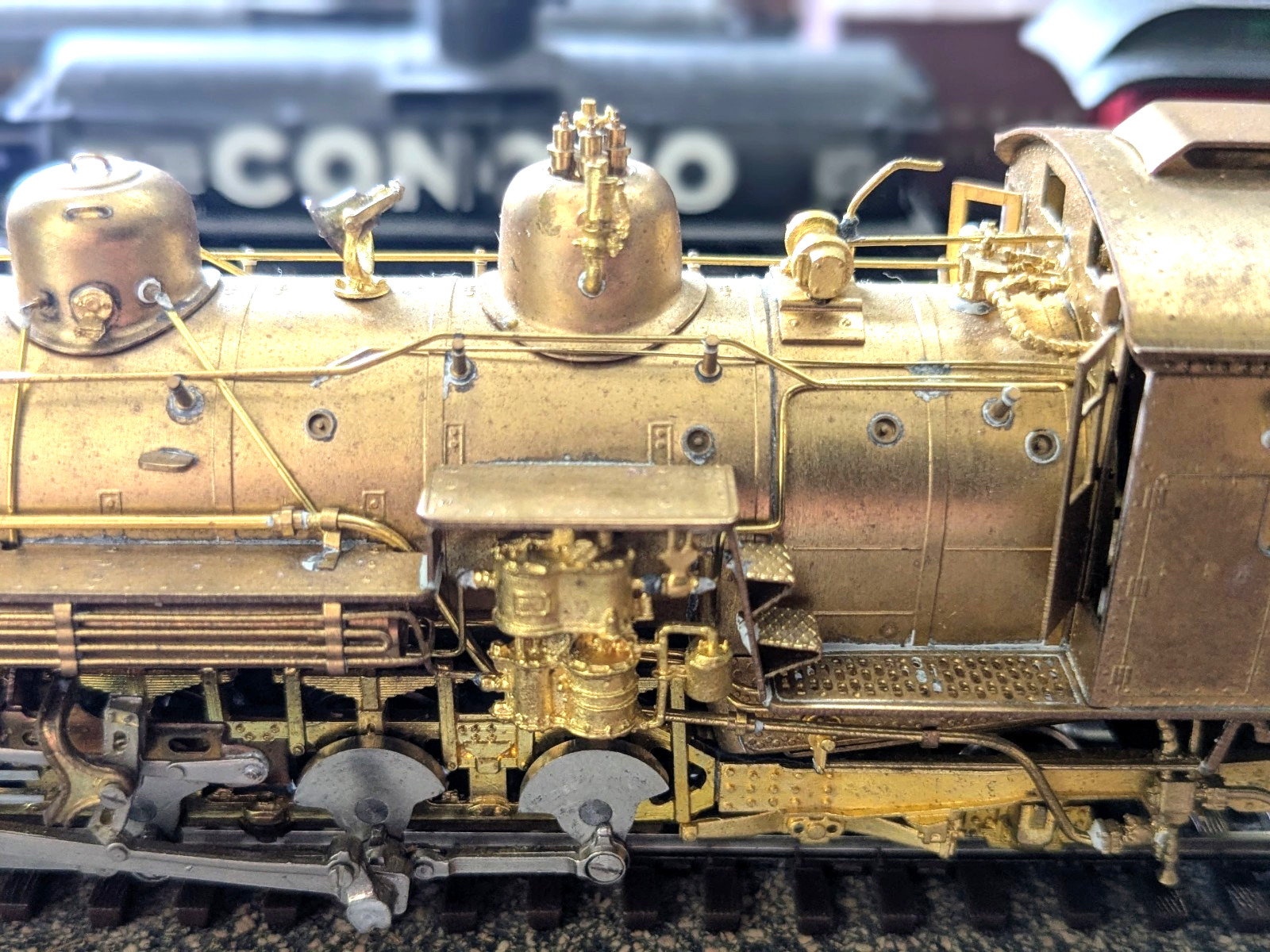 LNIB! BRASS D&RGW K-36 2-8-2 WESTSIDE HOn3 *FULL BACKHEAD *SNOW PLOW *RUNS G@@D!