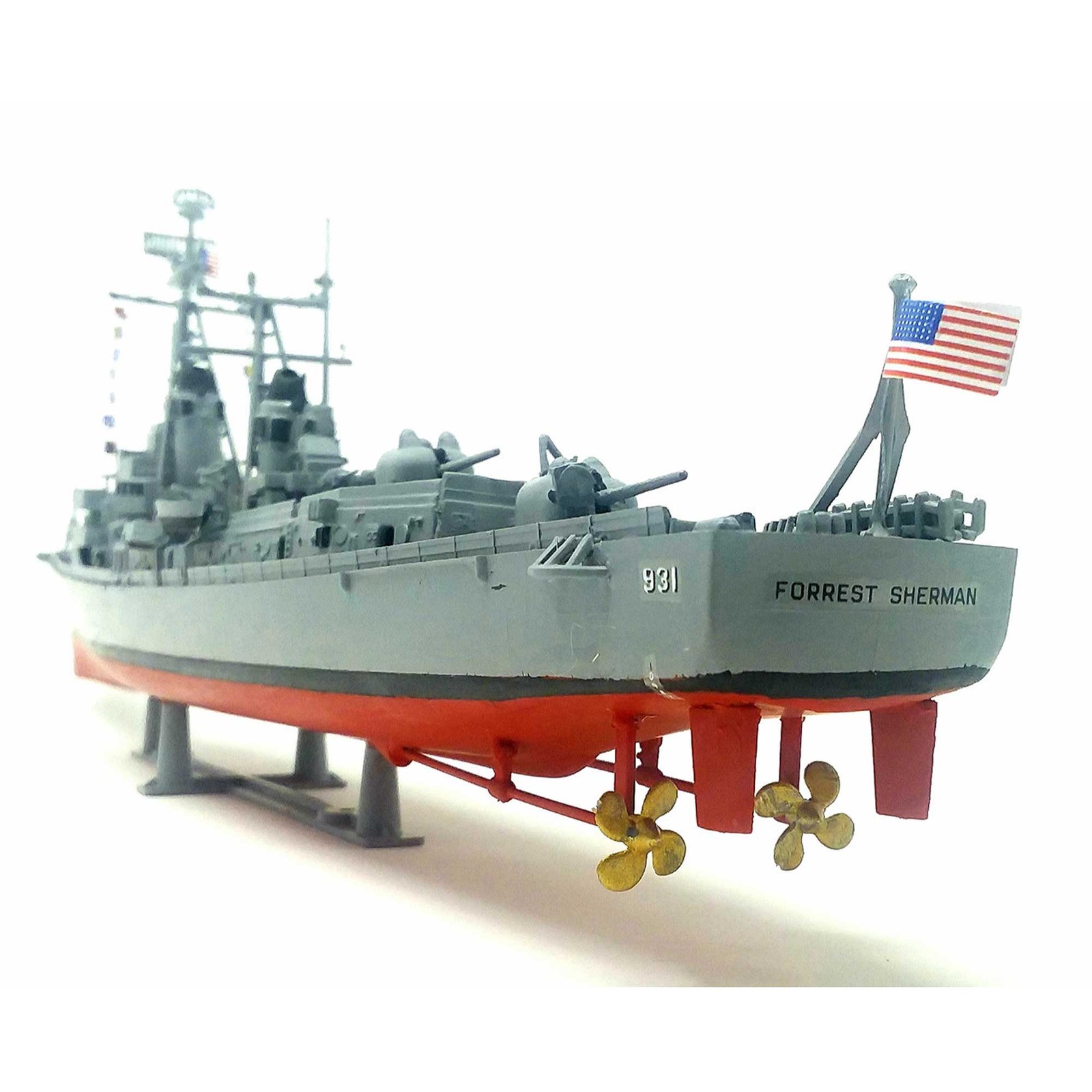 ATLANTIS TOY & HOBBY INC. USS Forrest Sherman Destroyer Plastic Model 1/320