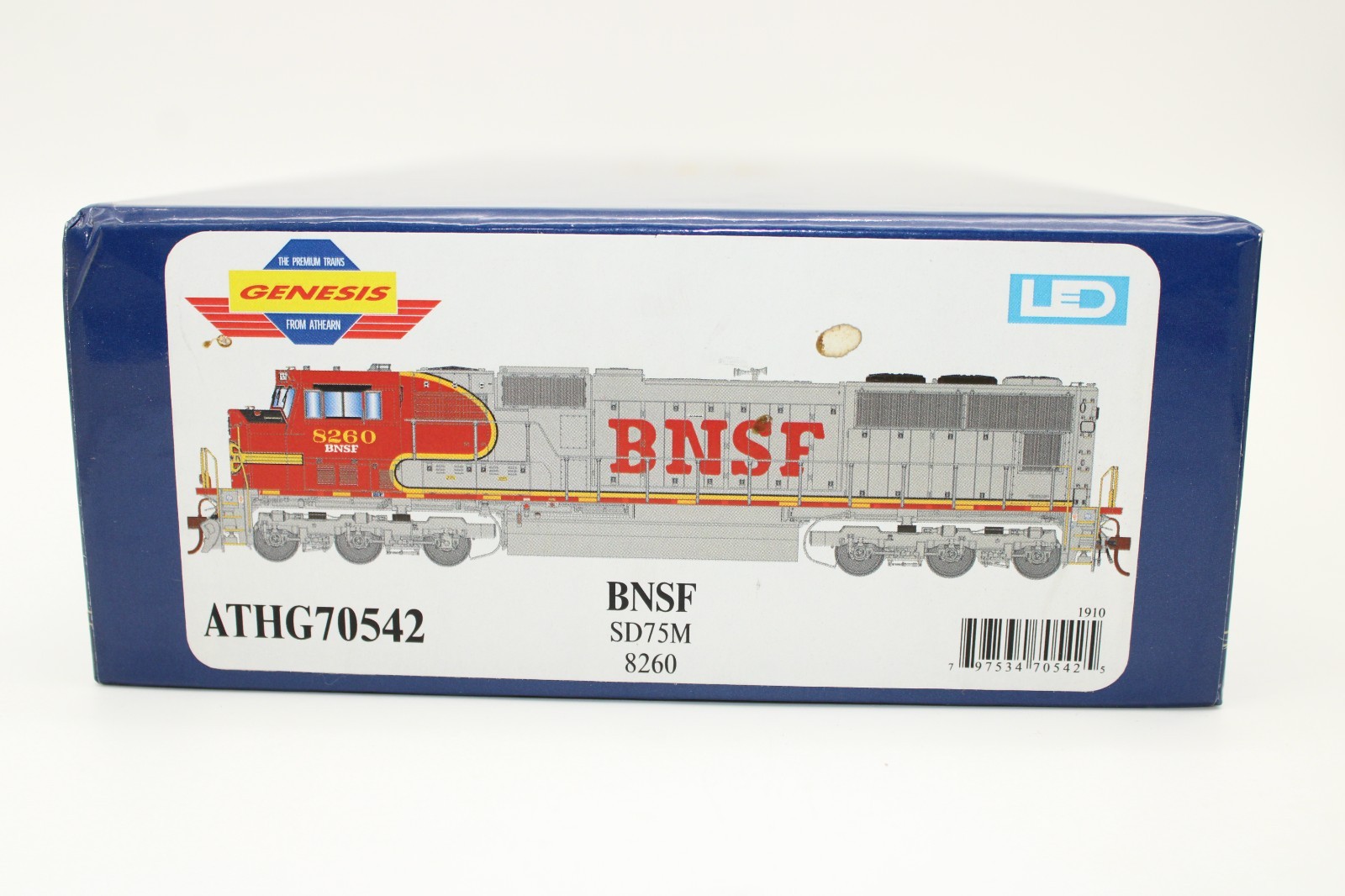 Athearn Genesis HO Scale BNSF EMD SD75M Diesel Locomotive #8260 NOS LED DCC Rdy