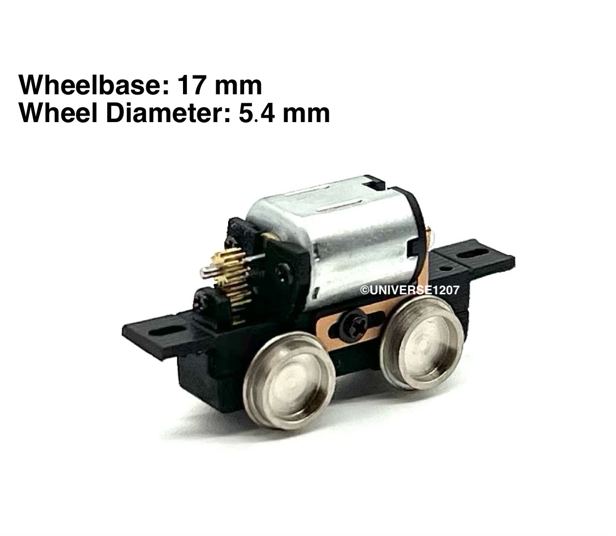 N/HOn30/HOe/009 Gauge 0-4-0 Locomotive Power Drive Chassis 17mm/5.4mm H0e Engine