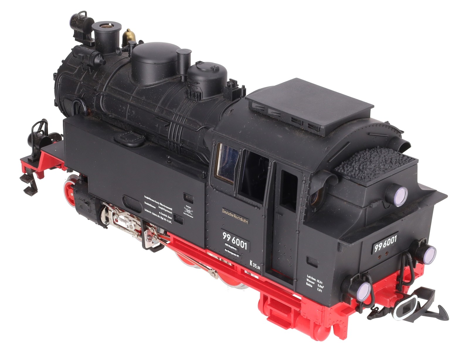 LGB 2080S G Scale 2-6-2 Powered Tank Steam Locomotive w/Sound #99 6001 EX/Box