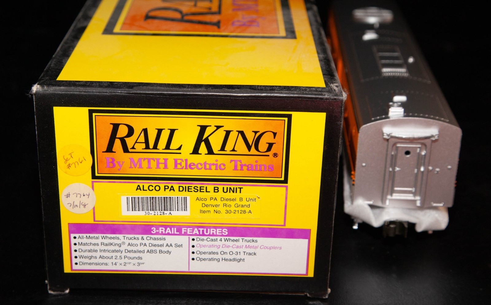 MTH RailKing- ALCo PA “B” Deisel Locomotive “DENVER RIO GRAND” – O