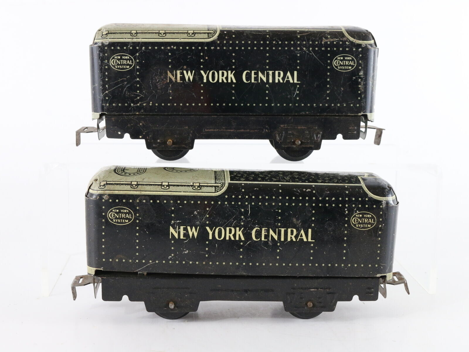 Lot Of 2 Marx O New York Central Nyc 551 Tin Metal Locomotive Coal Tenders