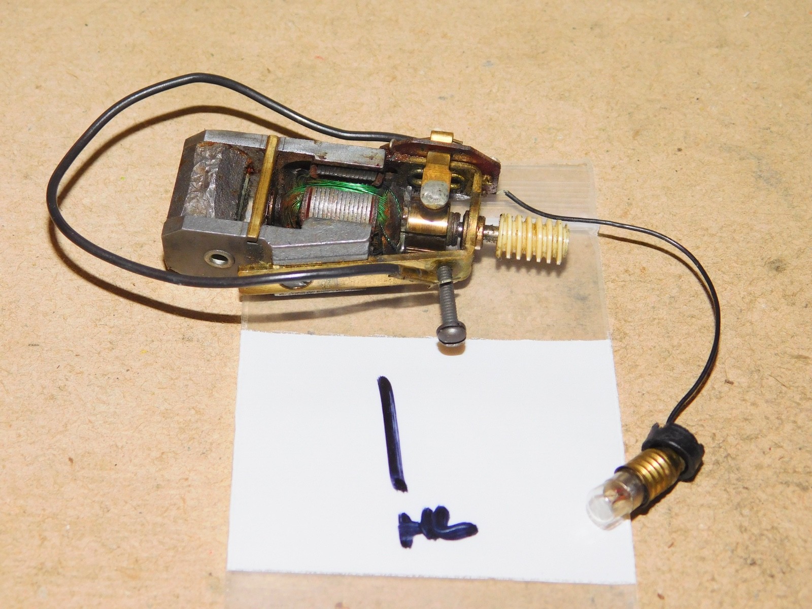 Tyco Mantua HO Parts Pacific Mikado Steam Locomotive Motor w/ Light RUNS WELL #1