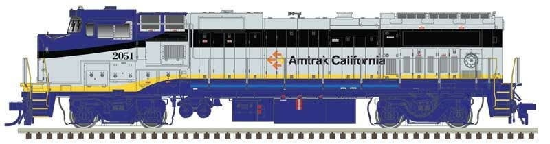 Atlas ~ HO Scale ~ GE Dash 8-32BW ~ DC ~ Master Silver ~ Amtrak California #2051