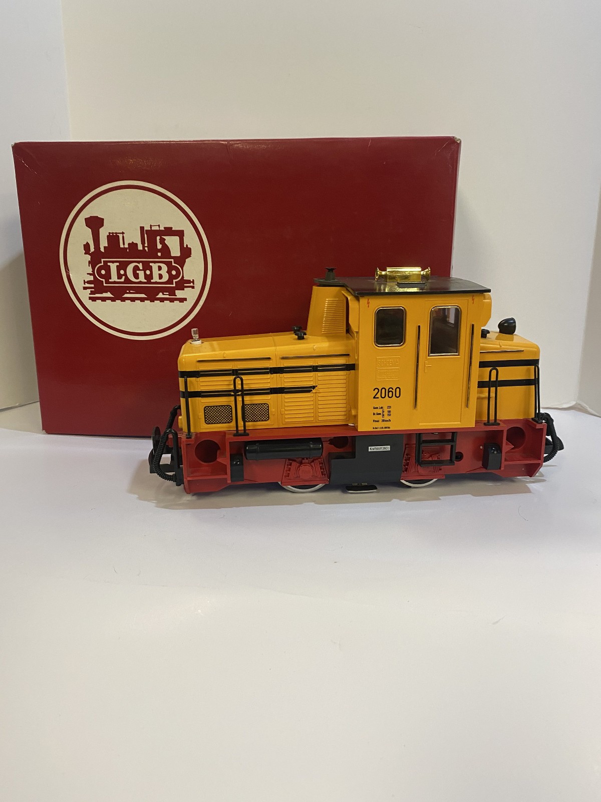 LGB 2060 H – Yellow G-Scale Locomotive – The Big Train Loco In Box – Lehmann