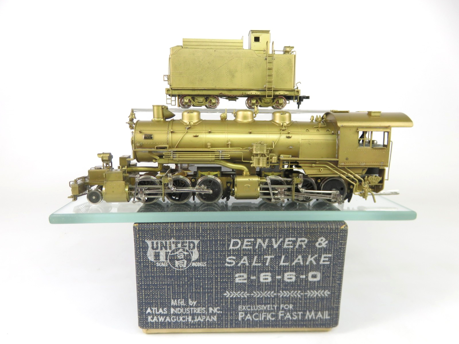 Pacific Fast Mail Brass HO Scale Denver & Salt Lake 2-6-6-0 Steam Locomotive