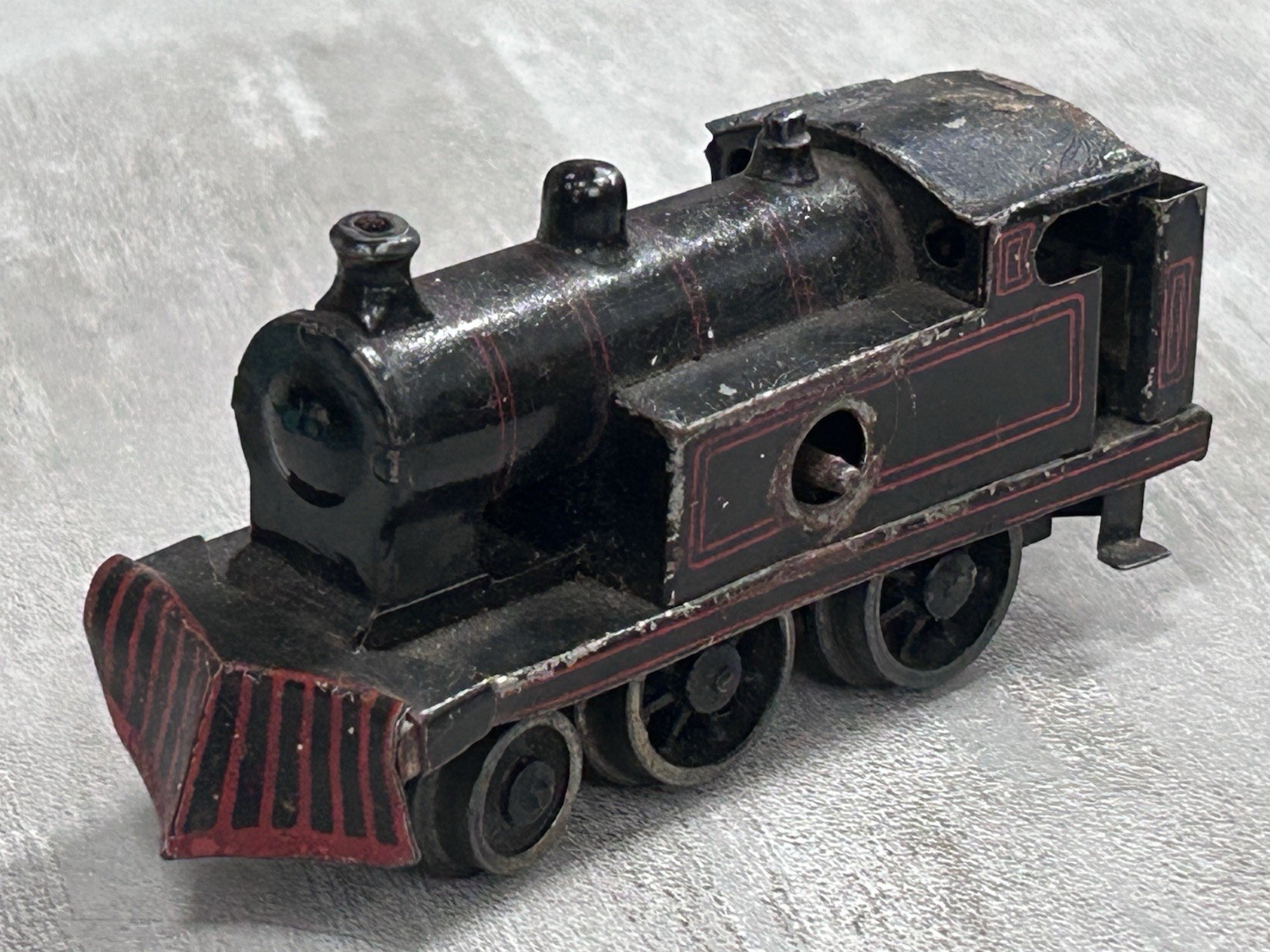 Vintage Bing Railway Clockwork Locomotive Model Toy Train No Key Un-Tested